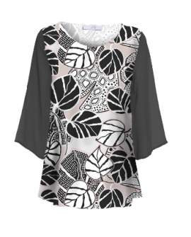 Top viscosa con maniche chiffon 90,00€ SCONTO 30%